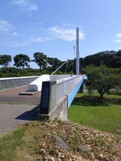 間近に見えた陸橋（8月30日）