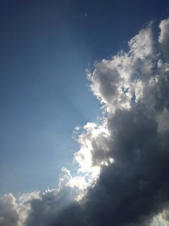 綺麗な青空と大きな雲（6月4日）
