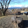 長峰公園の丘の頂上の広場（1月1日）