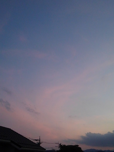 夕方の空（5月22日）