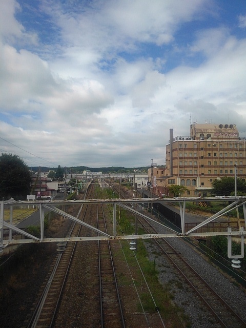 歩道橋から見えた景色（8月1日）