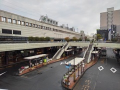 宇都宮駅の歩道橋（11月17日）