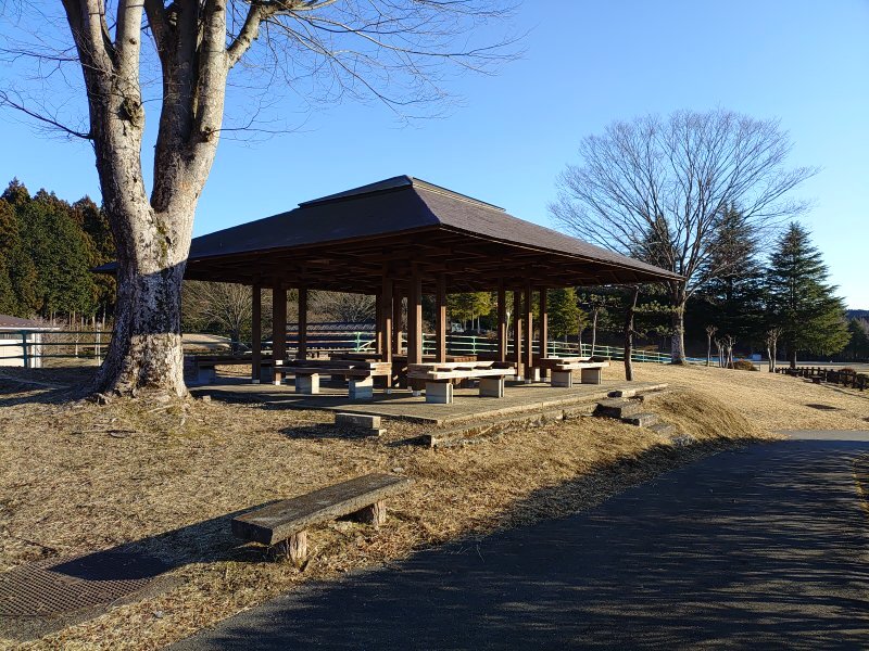 運動公園の休憩所（12月28日）