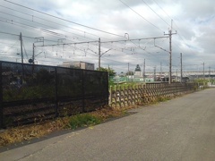 矢板駅の近くの道路（8月1日）