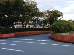 矢板駅のロータリー（10月24日）