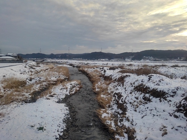 川と雪の景色（2月6日）