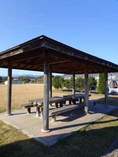 道の駅の休憩所（11月17日）