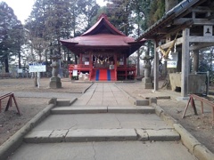 烏ヶ森公園の丘の神社（2月1日）