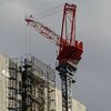 駅前のクレーン（1月23日）