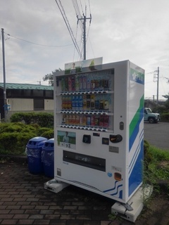 長峰公園の自動販売機（7月27日）