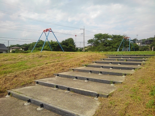 長峰公園のターザンロープ（7月5日）