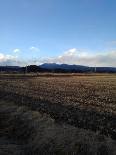山のある景色（1月8日）