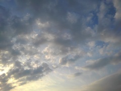 夕方の空（10月2日）
