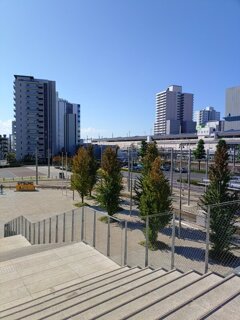 宇都宮駅の階段と市街地(10月24日) 宇都宮駅の階段と市街地(10月24日)