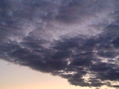 夕方の空（10月30日）