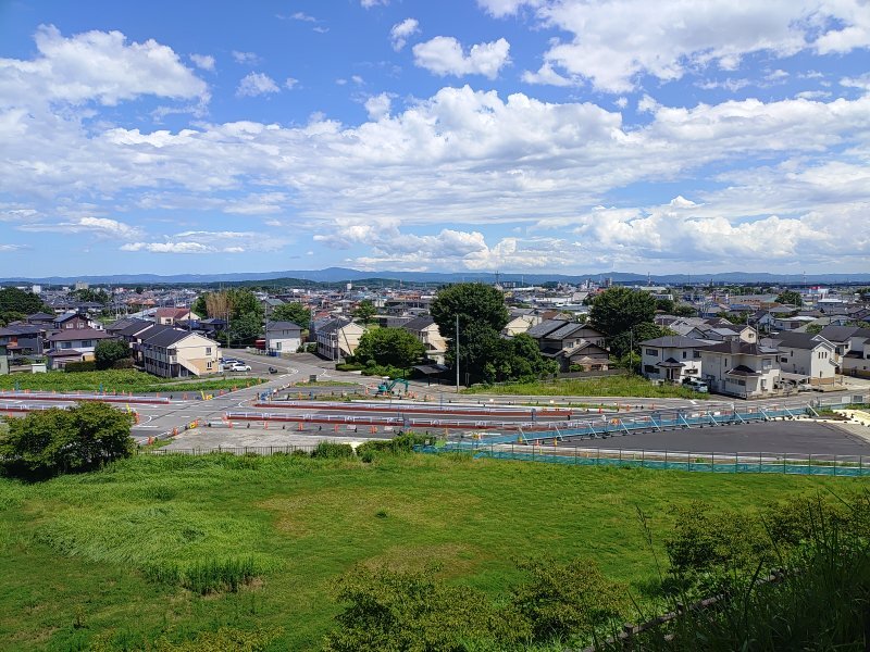 丘の芝生の広場（8月8日）