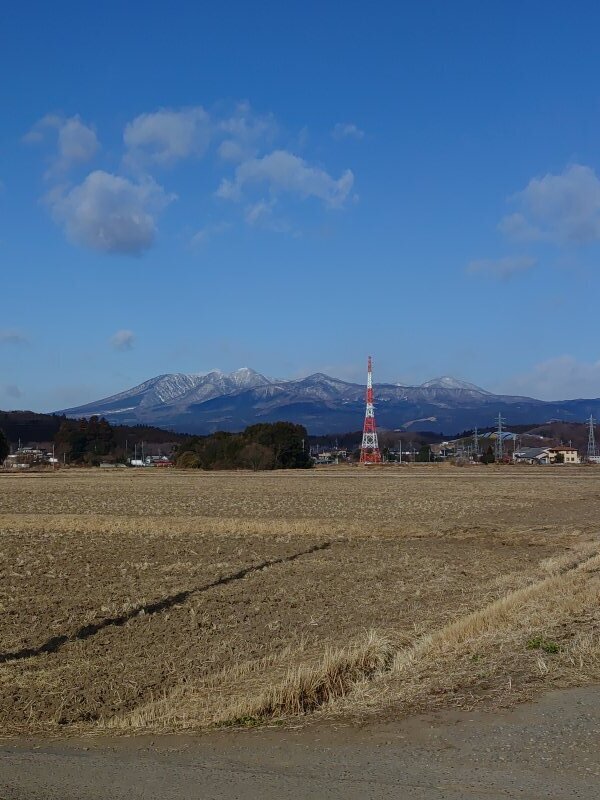 冬の朝の高原山（1月30日）