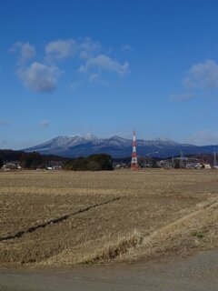 冬の朝の高原山（1月30日）