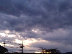 夕方の空（1月7日）