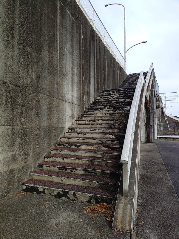 陸橋の階段（11月5日）