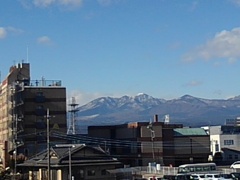 屋上からの山（12月31日）