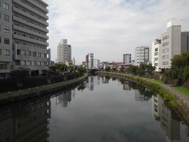橋から見えた大きい川（7月26日）