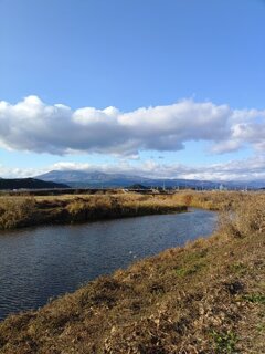 川の上に雲（11月26日）