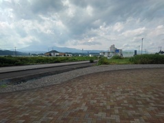 道の駅の歩道（7月21日）