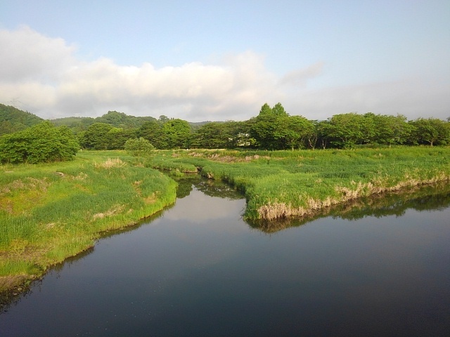 川の交わる地点（5月20日）