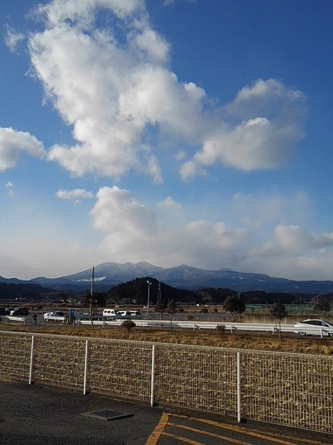 駐車場からの山（2月19日）
