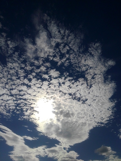 群青の青空と鱗雲（8月11日）