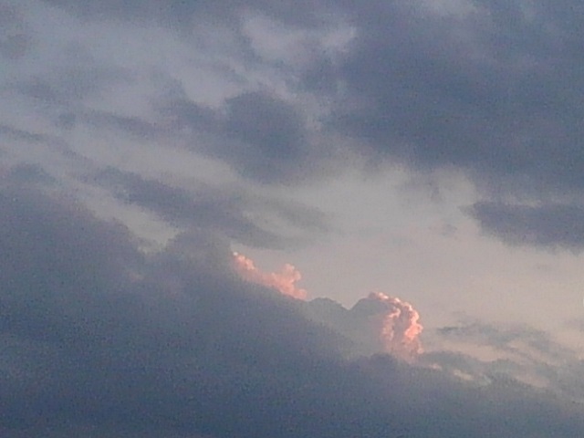 夕方の入道雲（7月21日）