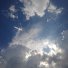 太陽を隠す入道雲（8月3日）