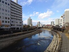 都会の川（1月23日）