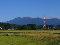 高原山と鉄塔（9月22日）