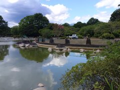 那須野が原公園の映り込みの池（8月8日）
