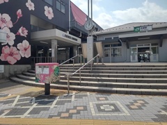 氏家駅の駅舎（4月26日）