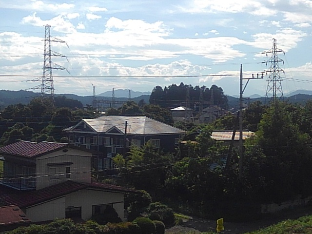 入道雲見える眺め（8月10日）