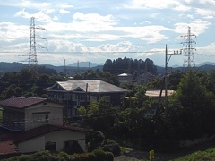 入道雲見える眺め（8月10日）