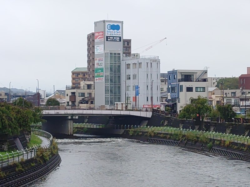 市街地と川の橋（9月5日）