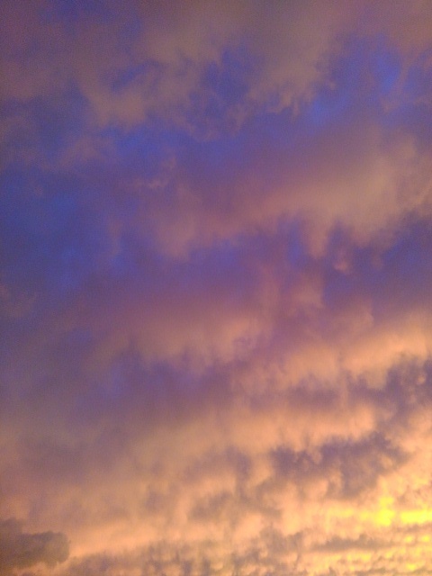 夕方の雲（8月31日）
