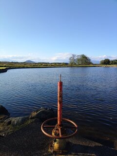 ゆうゆうパークの池の水門（10月27日）