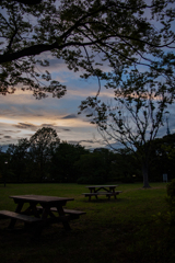 夕暮れの公園