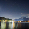 星空と富士山