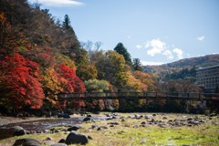 紅の吊り橋