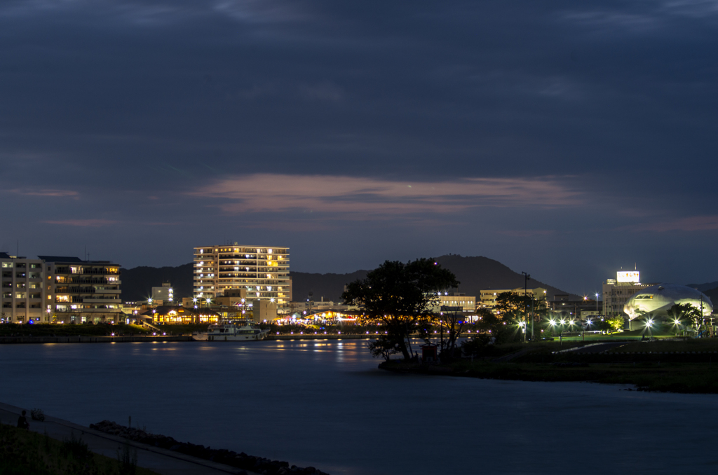 石巻の夜景