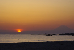 日没と富士
