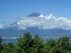 バスから見えた富士山