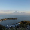 大瀬崎越しの富士山