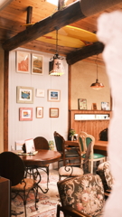 オシャレなカフェ~映り込み